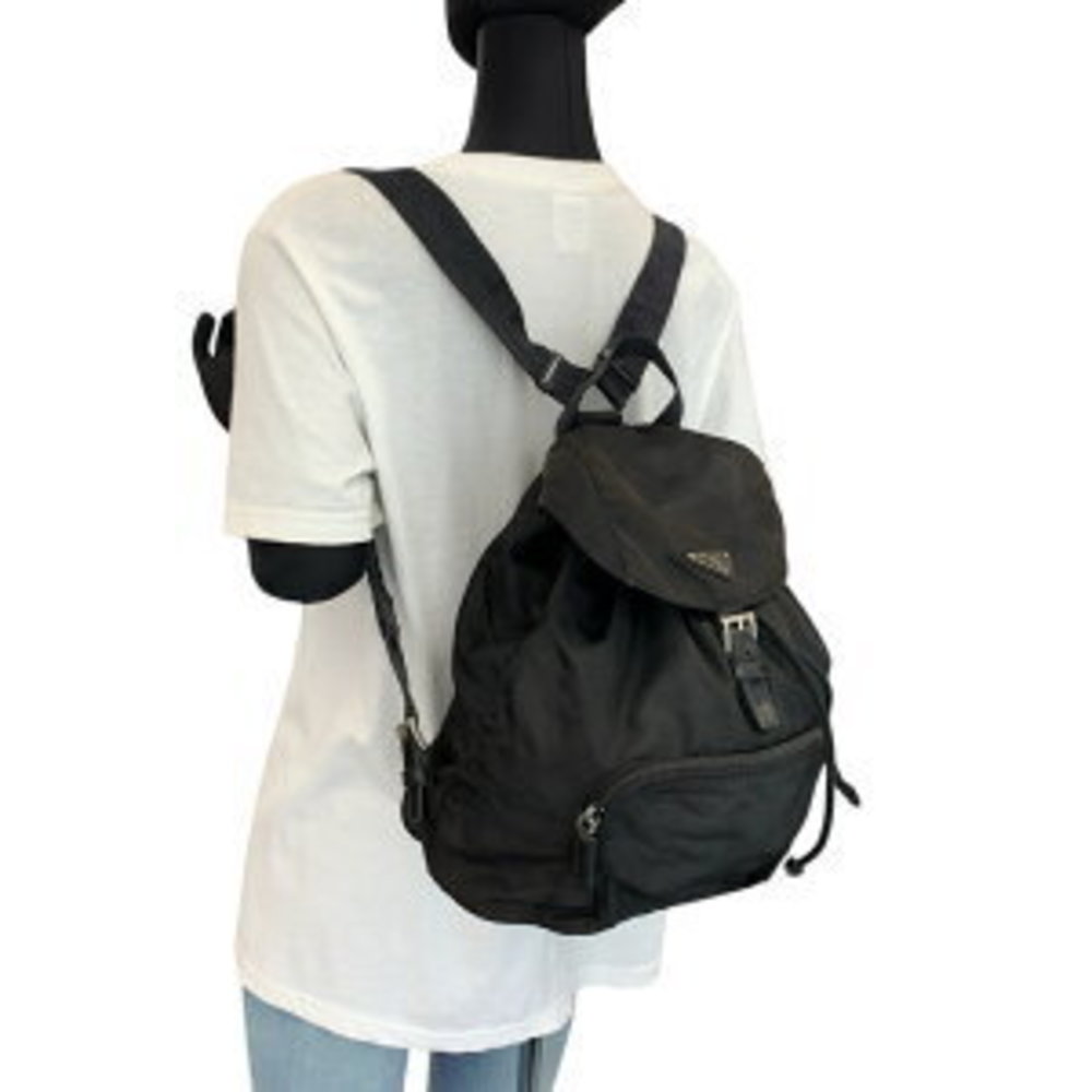 Prada Tessuto Triangular Black Backpack Nylon - image 6